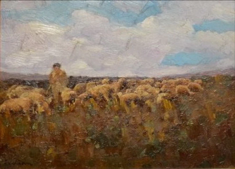 Pecore al pascolo - Muzeul de Artă din Craiova